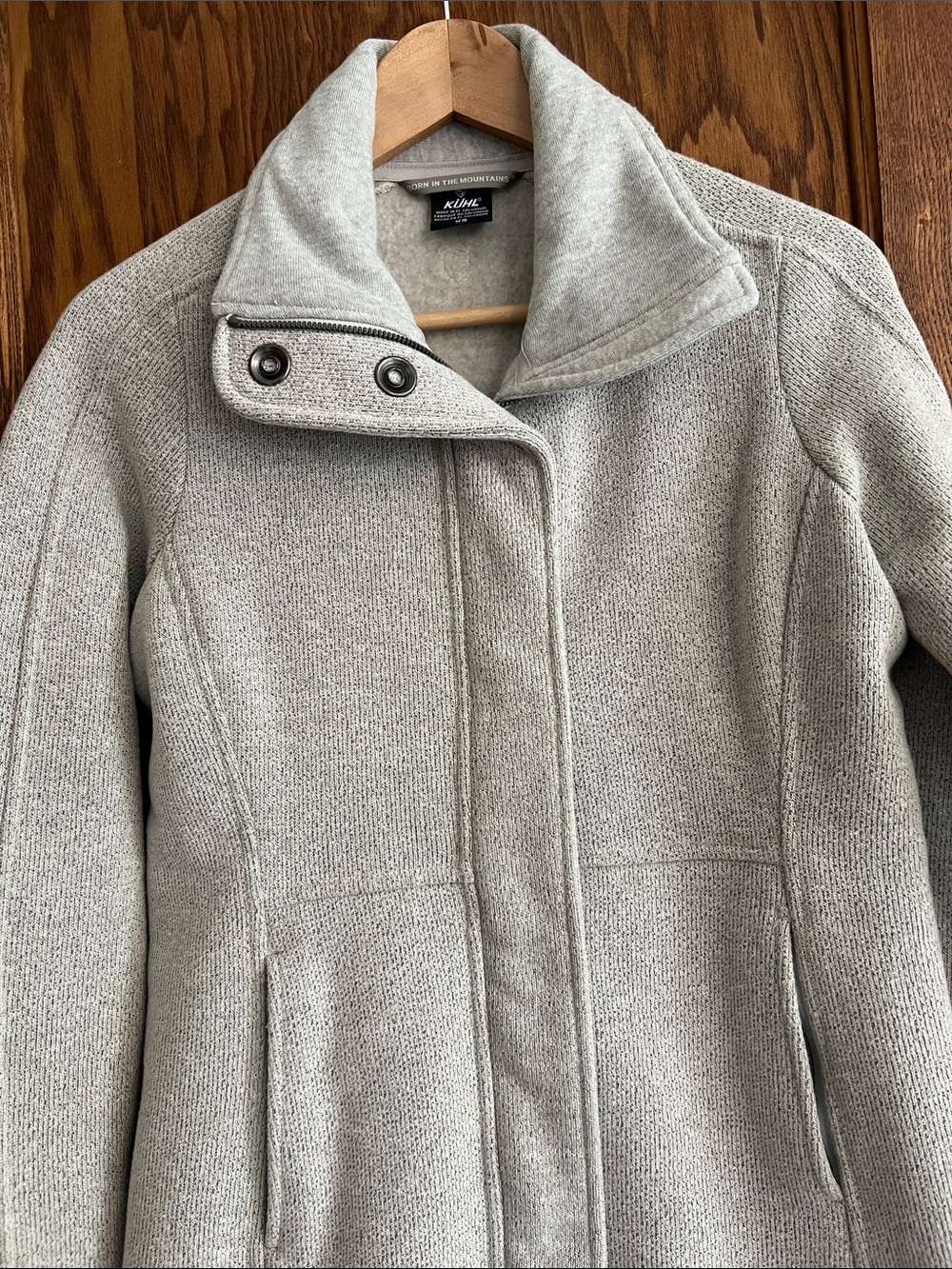 Kuhl Women's Light Gray Knit Pea Coat